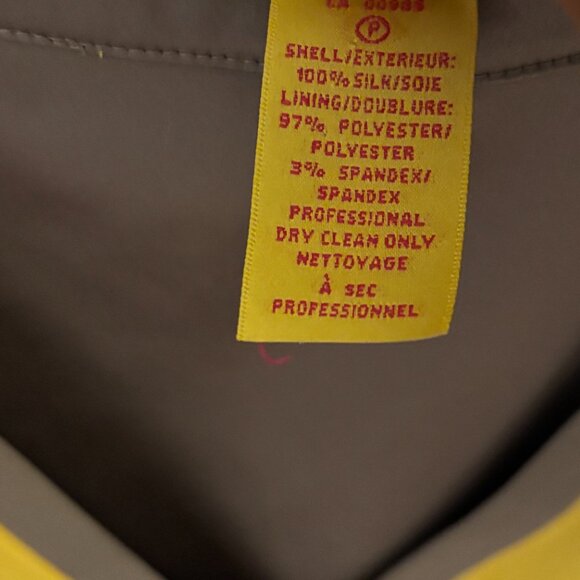 Catherine Malandrino Sheer and Silk Yellow Sz  2 - Picture 4 of 6